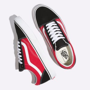 Vans Erkek Spor Ayakkabı OTW Sidewall Old Skool Siyah/Kırmızı | 90925-504